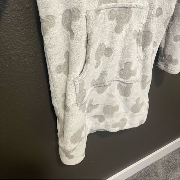 Disney Womens Mickey Mouse Fleece Lounge Hoodie Grey Small - Picture 11 of 14
